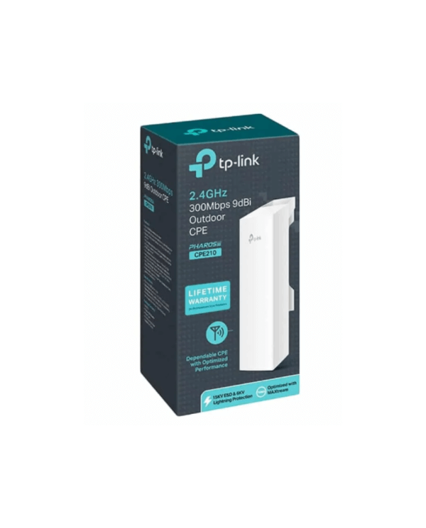 TP-Link CPE 2.4GHz 300Mbps 9dBi Outdoor CPE  - TL-CPE210