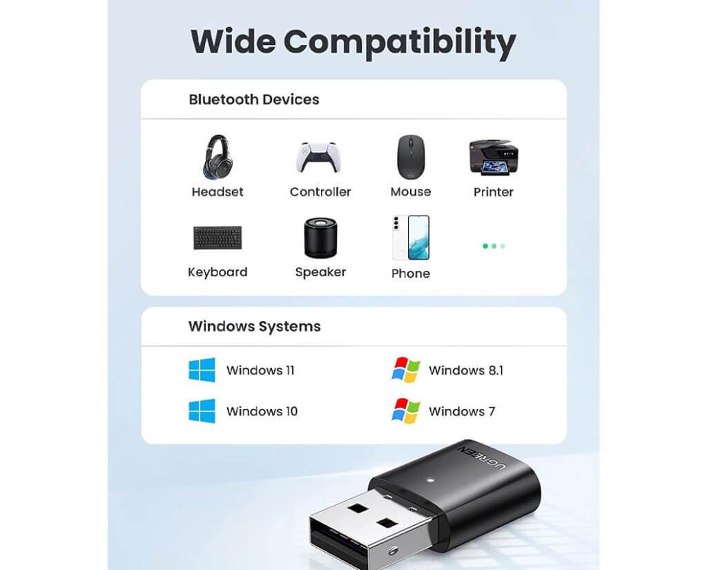 Ugreen Usb A Bluetooth Adapter Cm