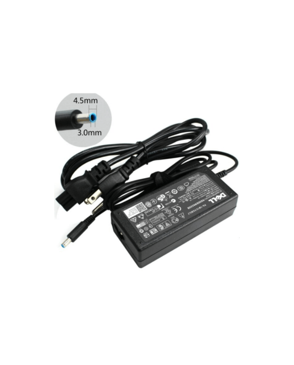 Laptop Charger Dell 19.5V 2.31A  Small Pin with Power Cable (Replacement Part)