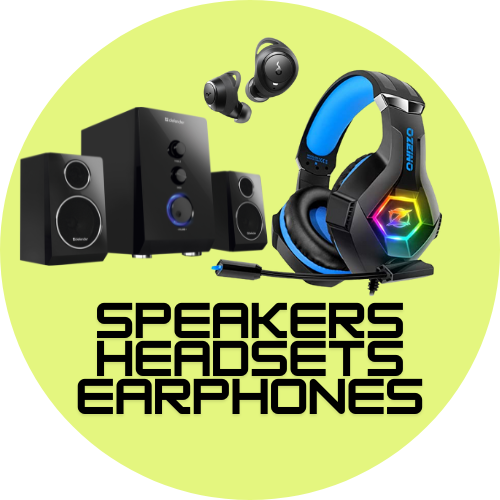 Speakers, Headsets & Earphones