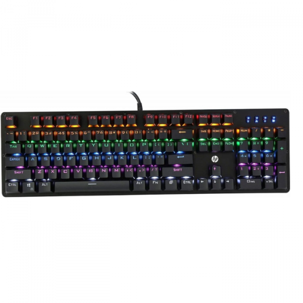 HP GK100F Wired Mechanical LED Backlight Full Sized Gaming Keyboard