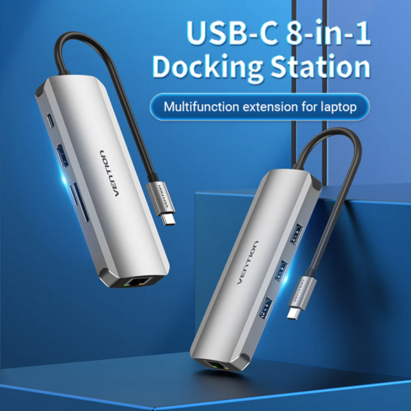 Vention 8-in-1 USB-C Docking Station TOKHB