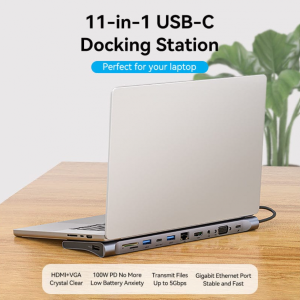 Vention Multi-function 11-in-1 USB-C Docking Station THTHC - Image 14