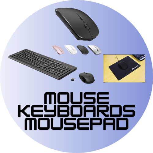 Mouse, Keyboards & Mousepads