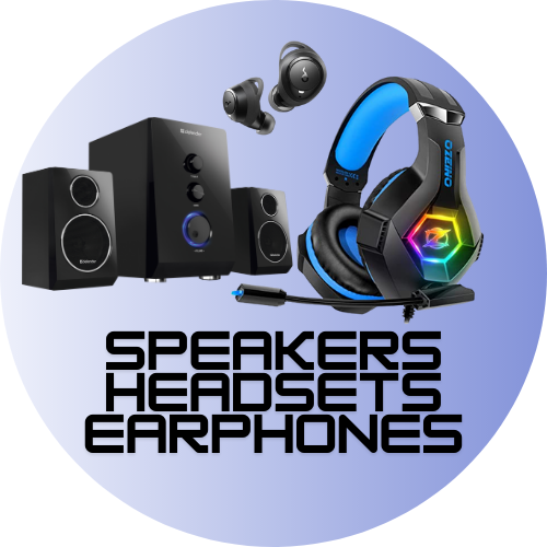 Speakers, Headsets & Earphones