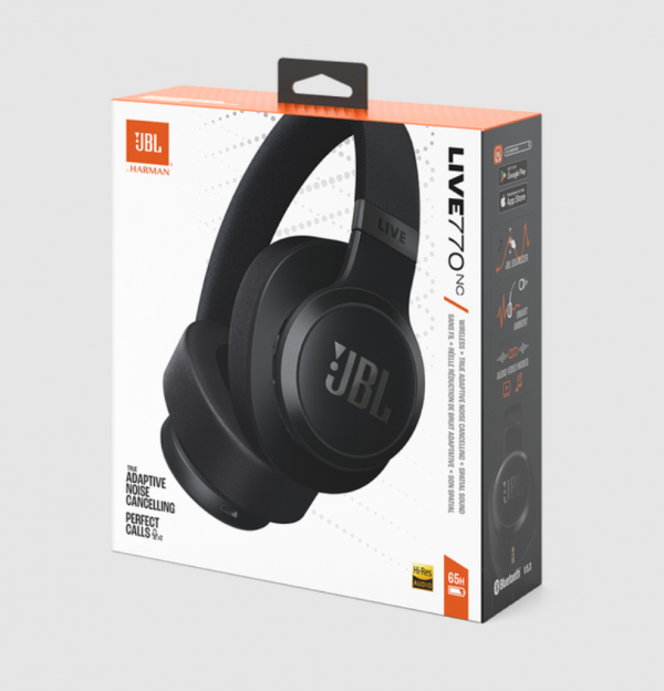 JBL Live 770NC Noise Cancelling Over Ear Headphones - Black JBLLIVE770NCBLK - Image 2